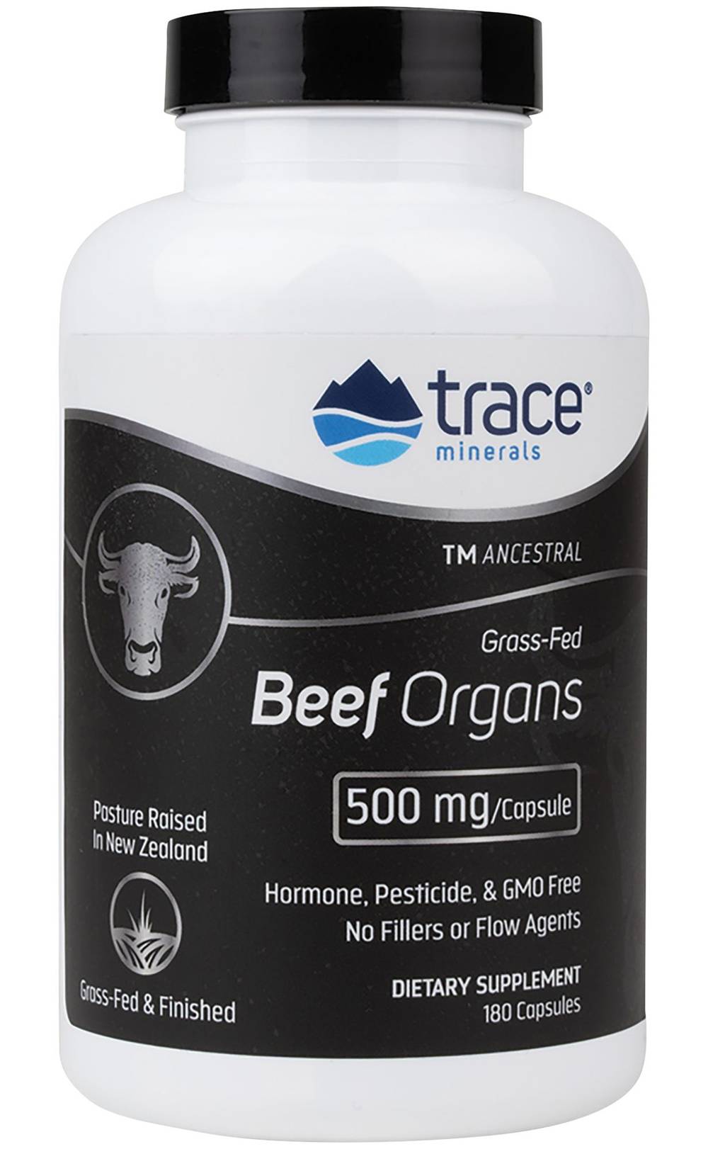 Grass-Fed Beef Organs - 500Mg (180 Capsules)