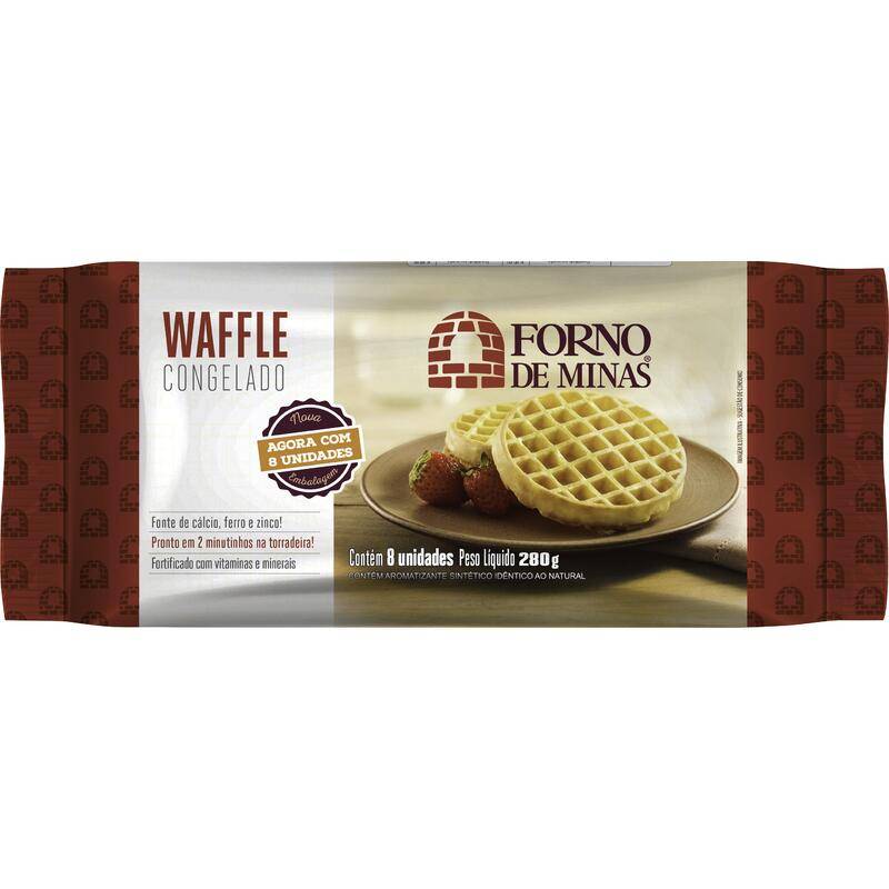 Forno de minas waffle congelado (280 g)