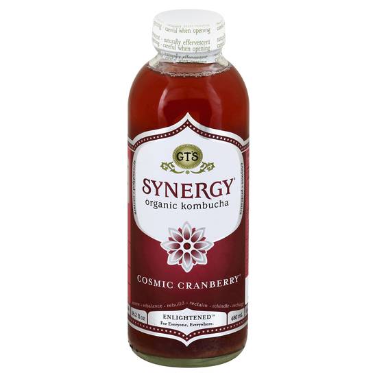 Gt's Synergy Cosmic Cranberry Raw Kombucha (16 fl oz)