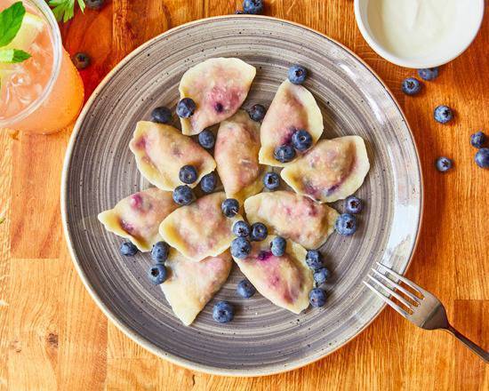 Pierogi z Borówką i Twarogiem