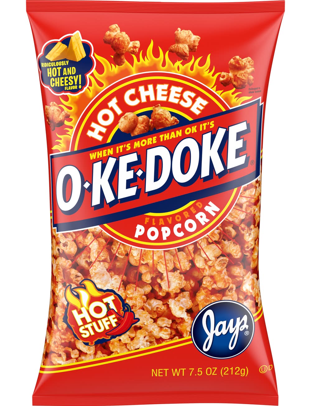 O-Ke-Doke Popcorn, Cheese (7.5 oz)