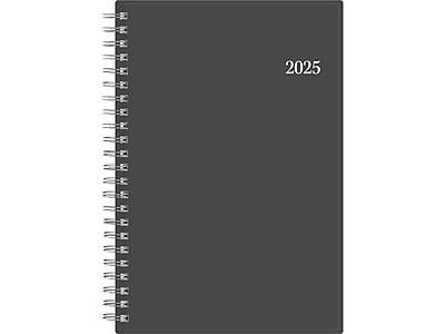 Blue Sky 2025 Passages Weekly & Monthly Planner Plastic Cover, Black