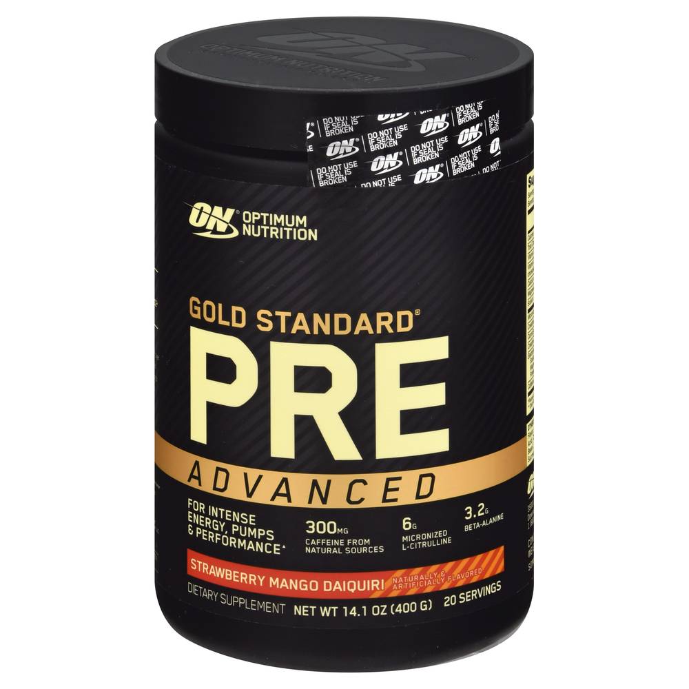 Optimum Nutrition Gold Standard Advanced Pre-Workout Powder (strawberry-mango-daiquiri )