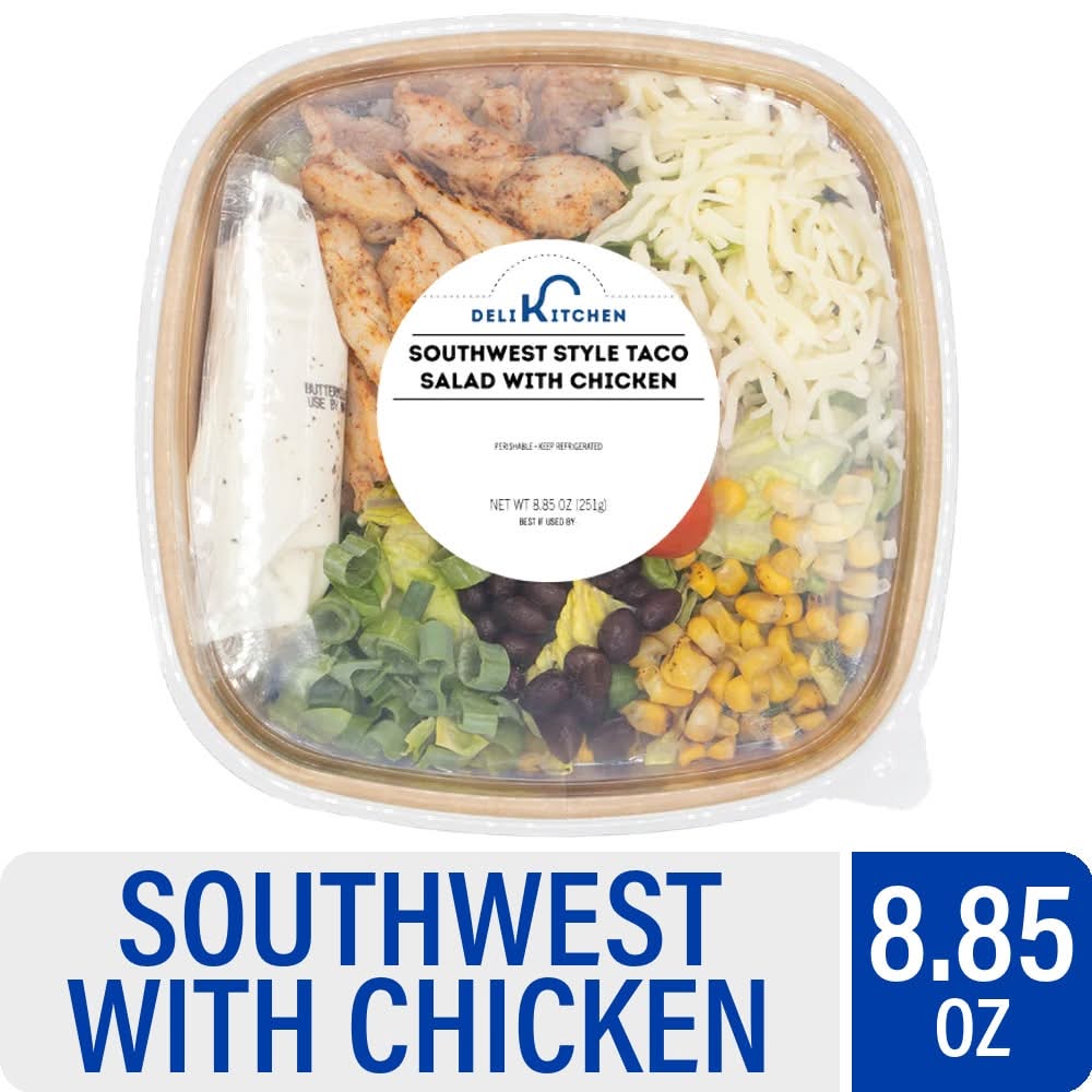 Deli Kitchen Southwest Style Taco Salad With Chicken