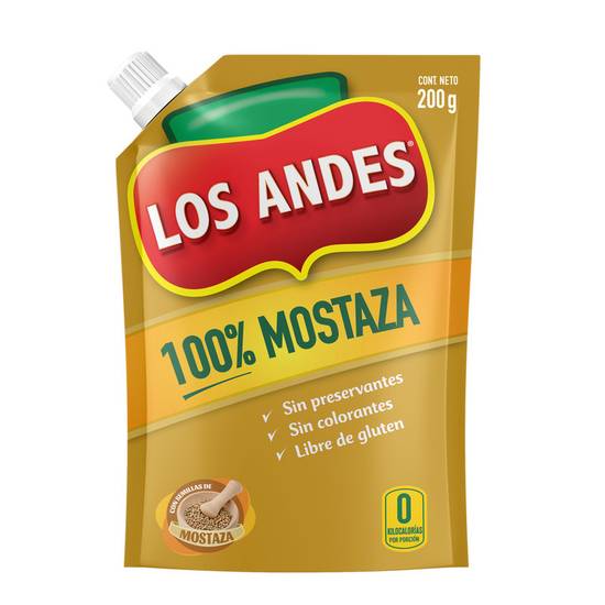 MOSTAZA ECO PACK LOS ANDES 200 GR