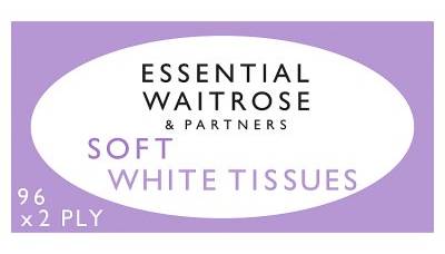 Essential Waitrose & Partners Soft White Tissues (96 pack)
