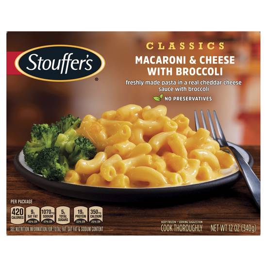 Stouffer's Macaroni and Cheese With Broccoli