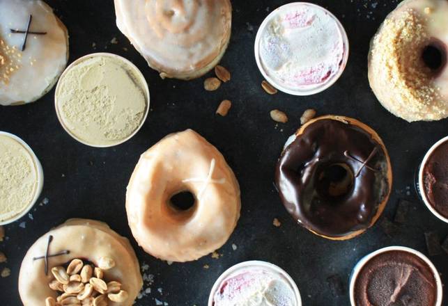 Vegan Ice Cream & Doughnuts Selection