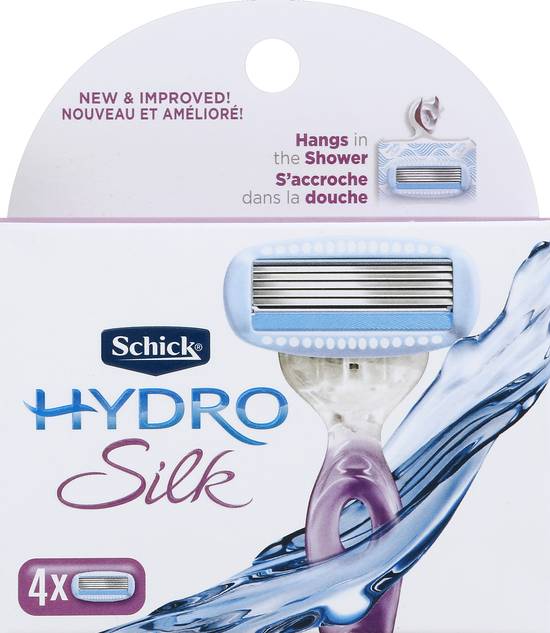 Schick Hydro Silk Razor Blade Refills (4 ct)