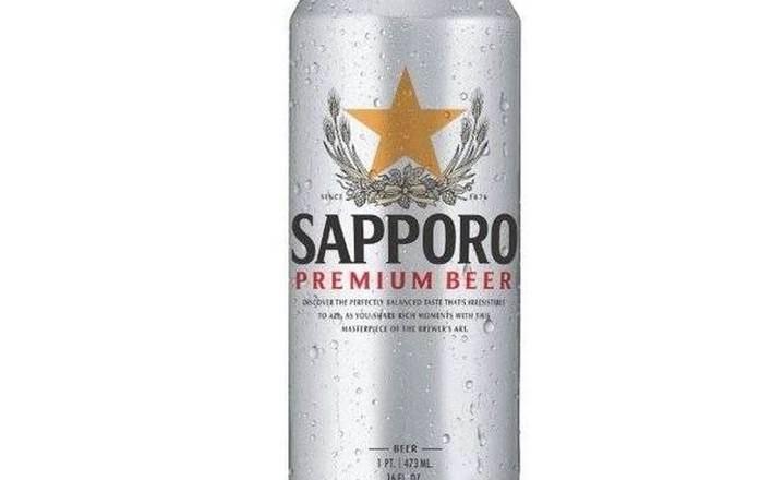Sapporo Premium Beer, 500mL can beer (5% ABV)