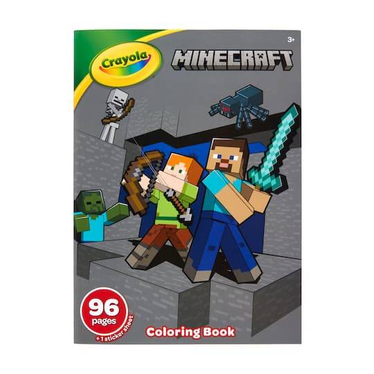 Crayola Minecraft Coloring Book & Sticker Sheet