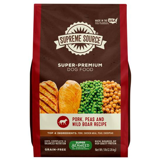Supreme Source Pork Peas & Wild Boar Super Premium Dog Food (5 lbs)