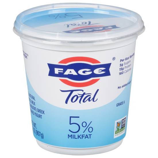 Fage 5% Milkfat Total Greek Strained Yogurt