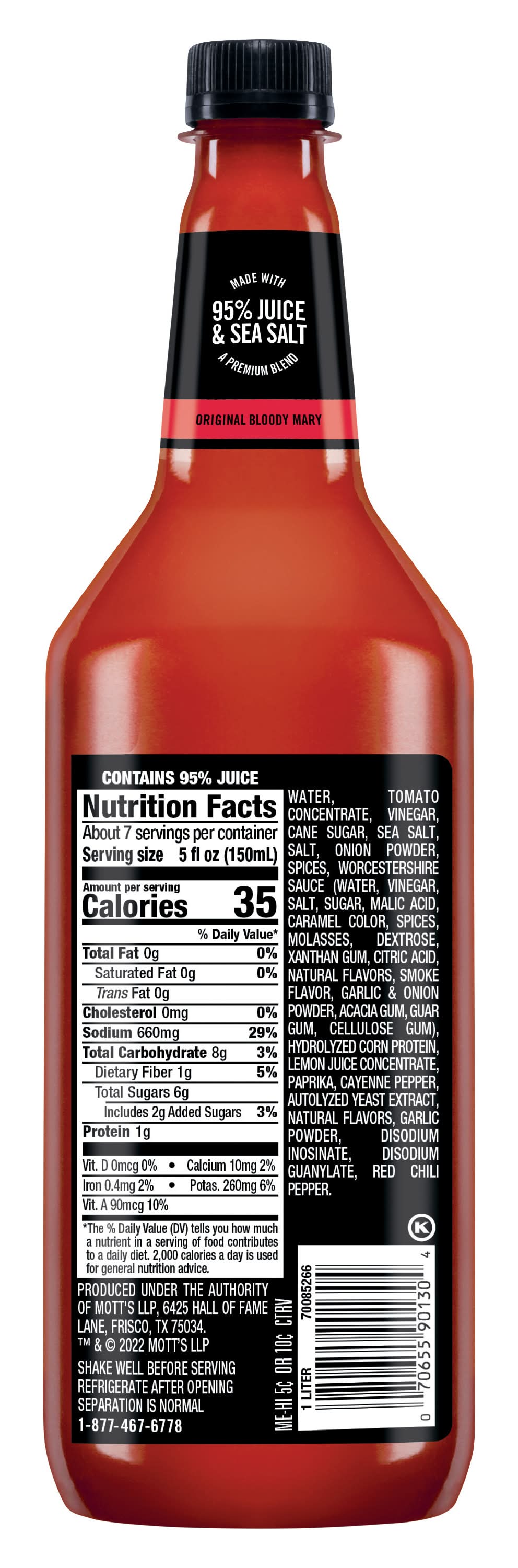 Mr & Mrs T Original Bloody Mary Mix (33.8 fl oz) | Postmates