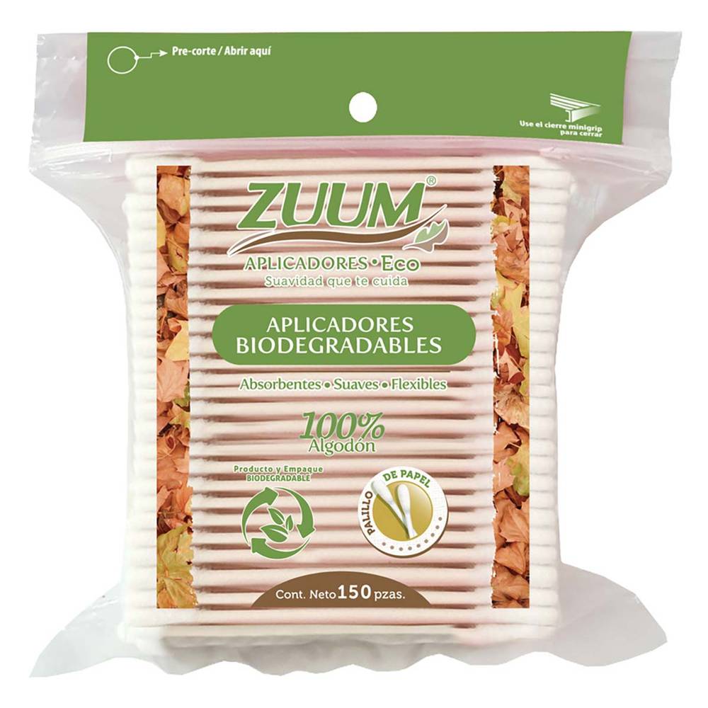 Zuum hisopos ecofriendly (150 pieza)