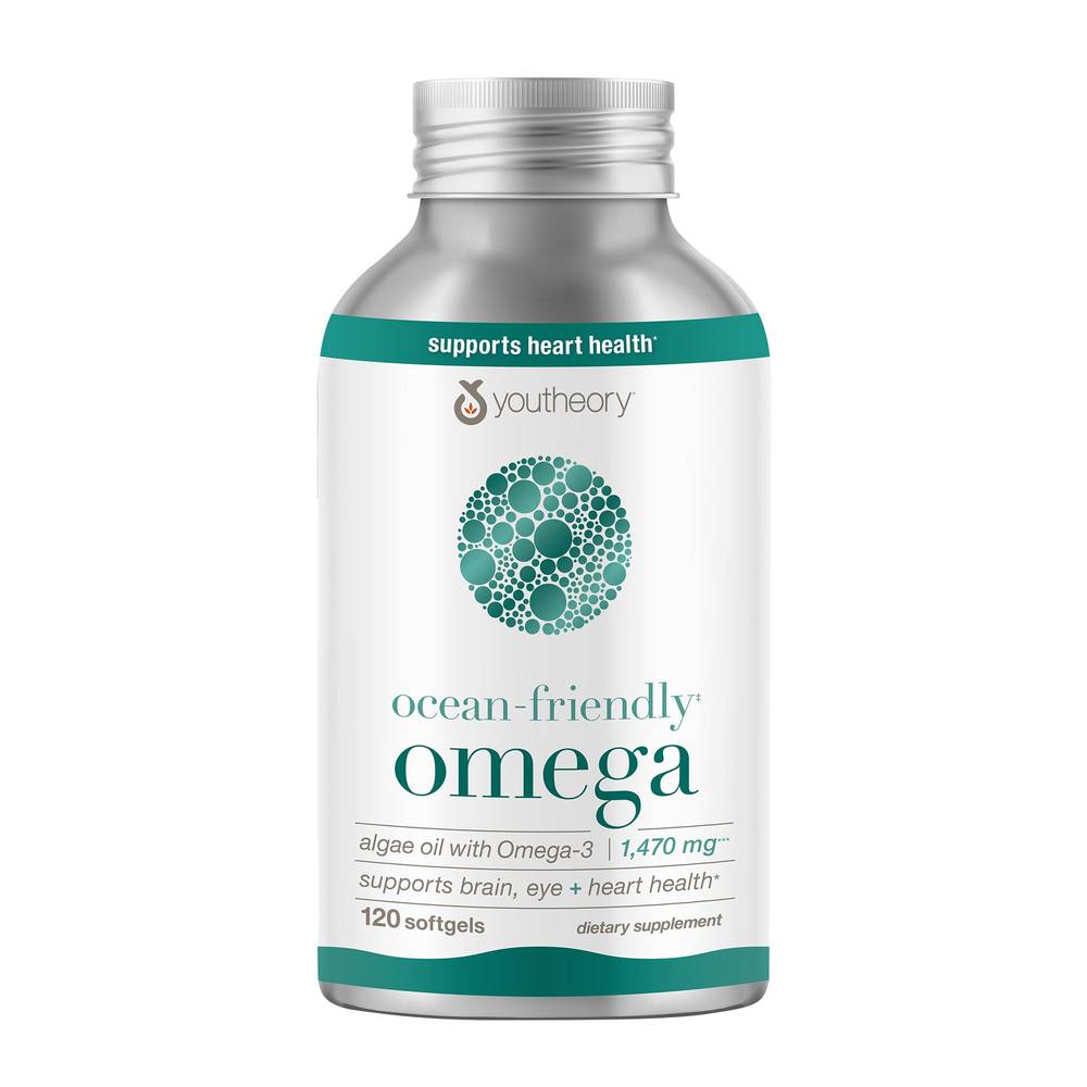 Youtheory Ocean Friendly Omega Dietary Supplement Softgels (120 ct)