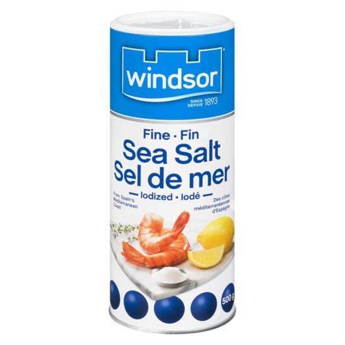 Windsor sel de mer fin (500 g) - fine sea salt lodized (500 g)