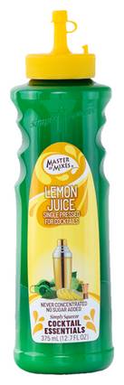 Master Of Mixes Single Pressed Lemon Juice 375ml Bottle