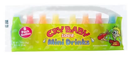 Cry Baby® Sour Mini Drinks 8-Pack 2.79oz