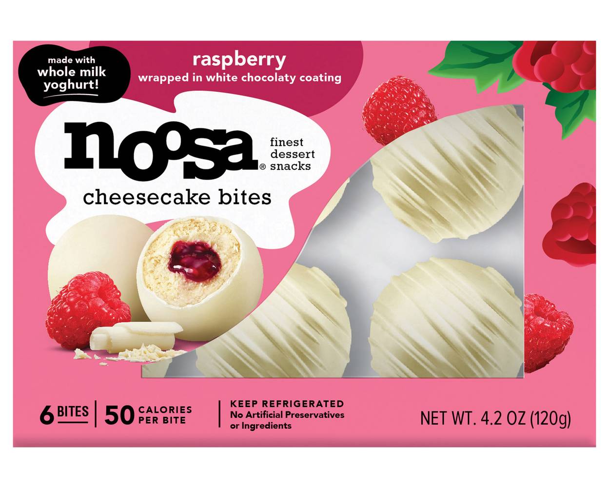 Noosa Cheesecake Bites Raspberry (4.4 oz)