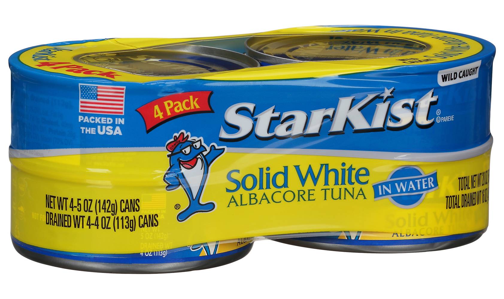 StarKist Solid White Albacore Tuna in Water Cans (20 oz, 4 ct)