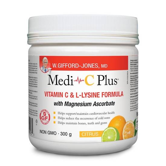 Medi-C Plus Vitamin C and L-Lysine Powder (300 g)