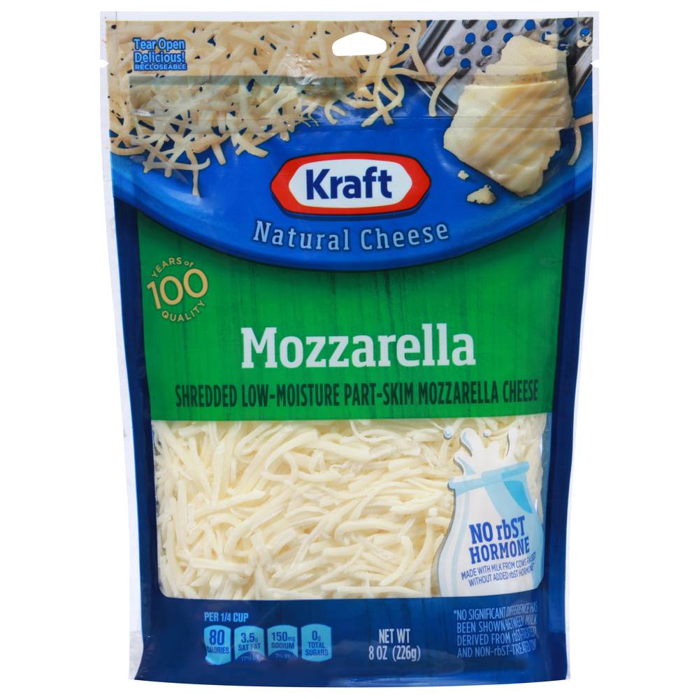 Kraft Mozzarella Shredded Natural Cheese (8 oz)