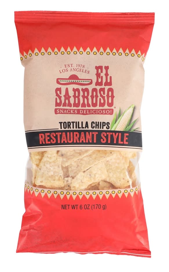 El Sabroso Tortilla Chips, Restaurant Style (6 oz)