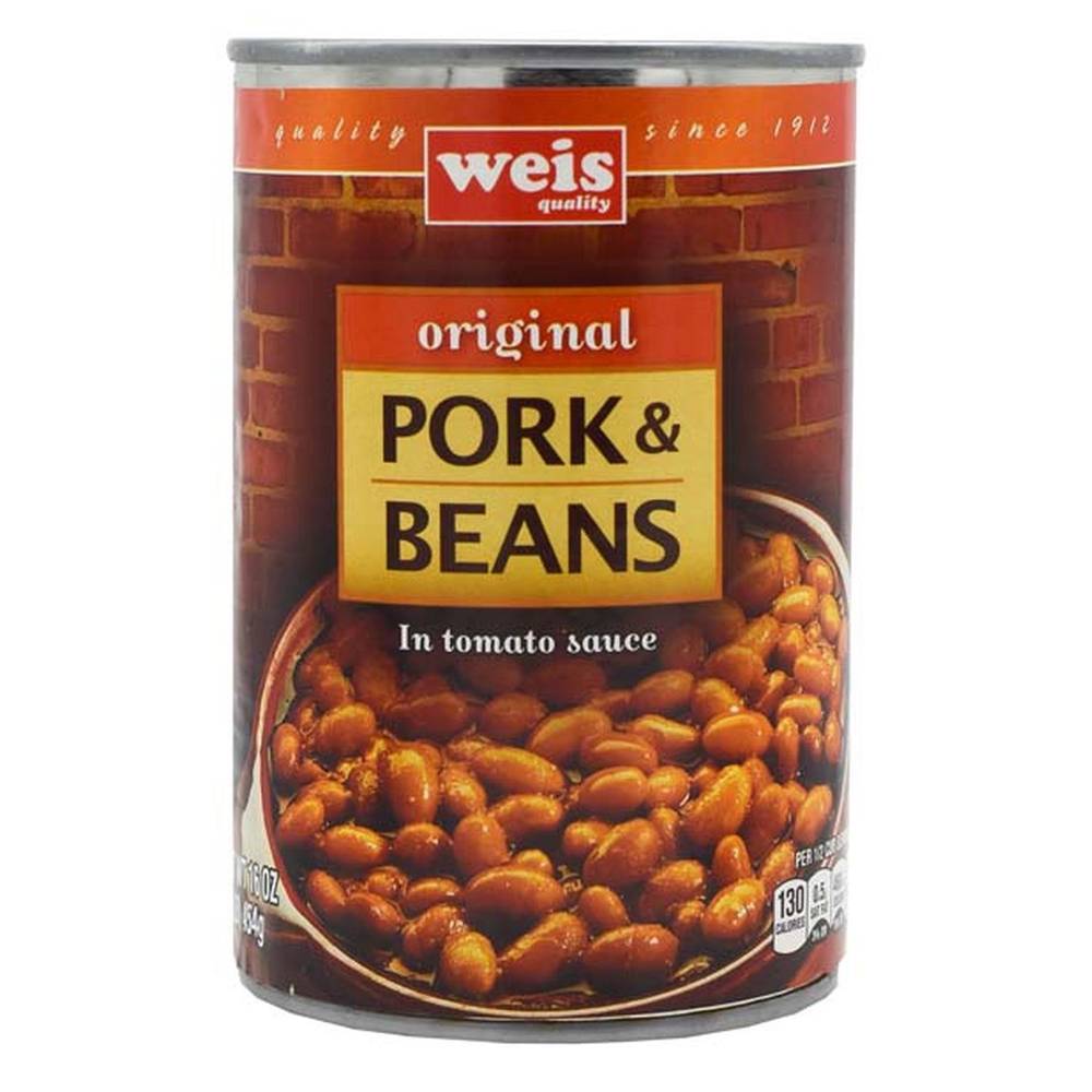 Weis Original Pork and Beans Original in Tomato Sauce (16 oz)