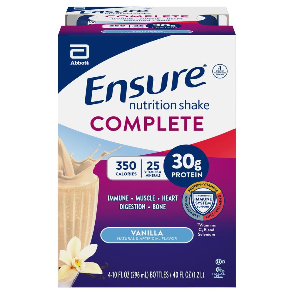 Ensure Complete Nutrition Shake (vanilla ) (4 pack, 10 oz)