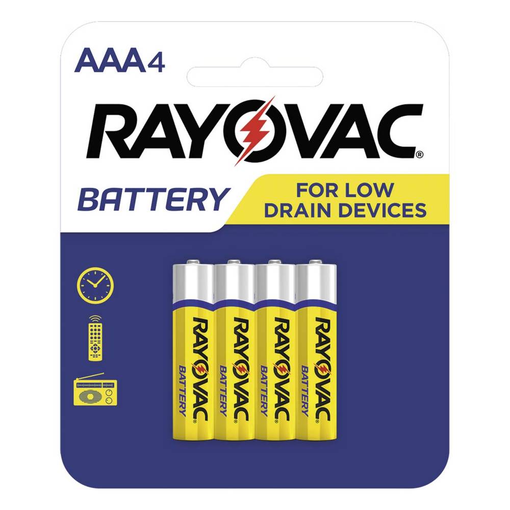 Rayovac pilas aaa (4 un)