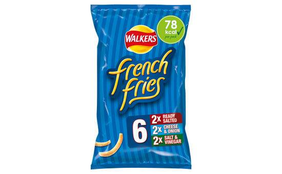 Walkers French Fries Variety Multipack Snacks 6x18g