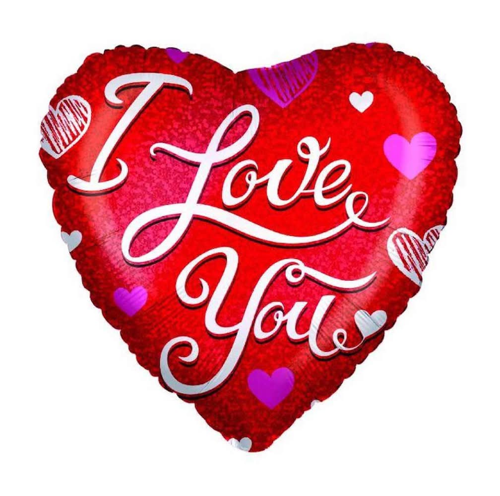 Stationery Balloon I Love You Heart 1 Ct