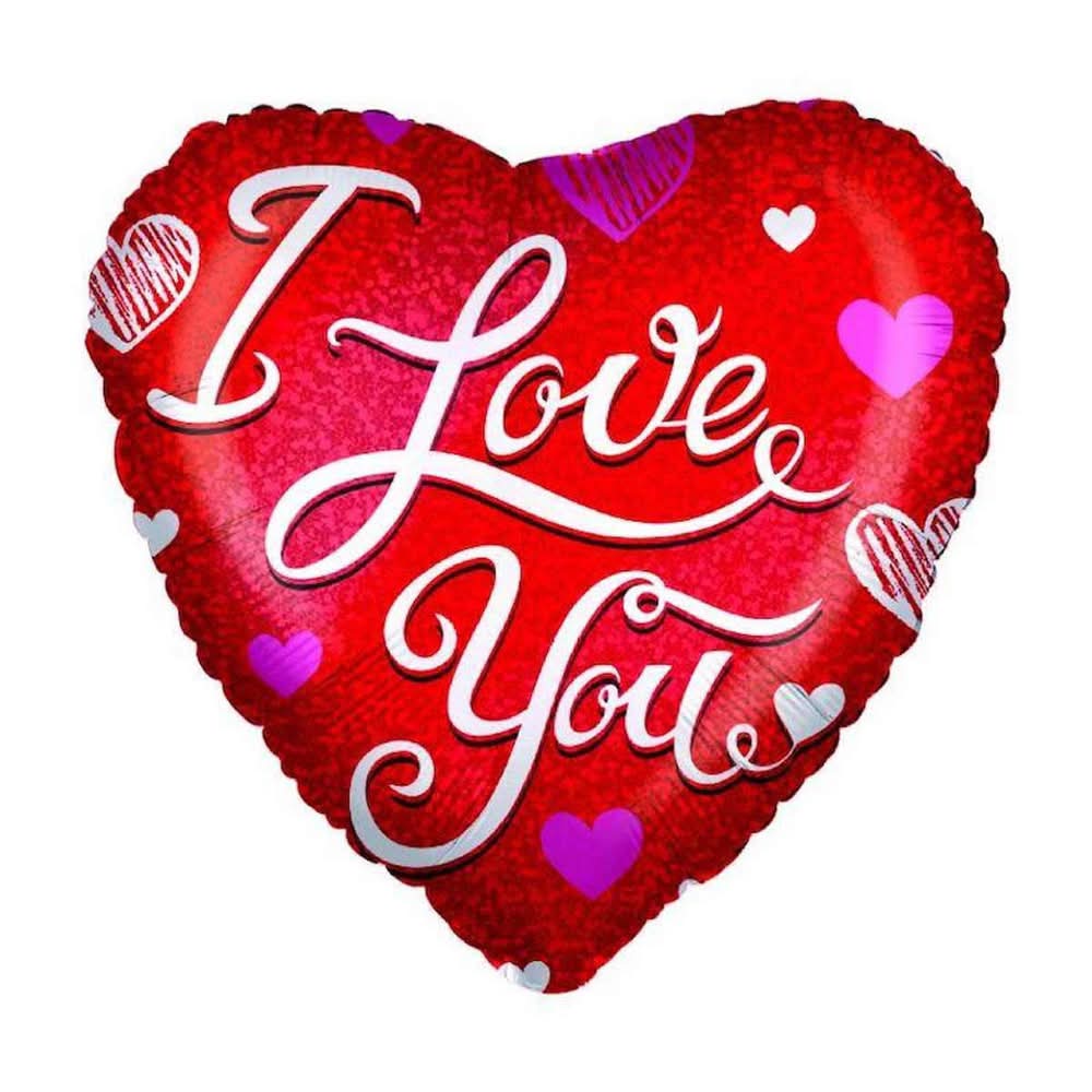 Stationery Balloon I Love You Heart 1 Ct