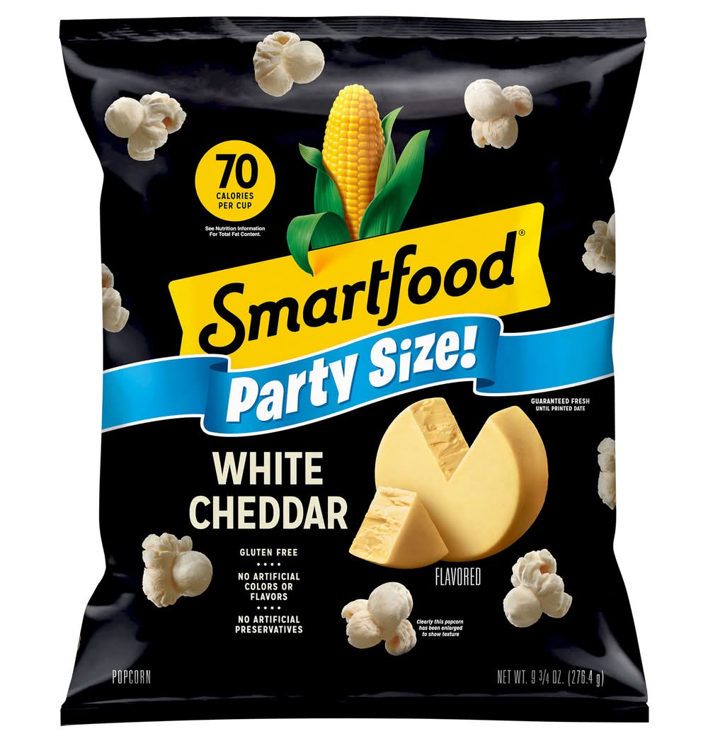 Smartfood Gluten Free Popcorn Party Size, White Cheddar (9.75 oz)