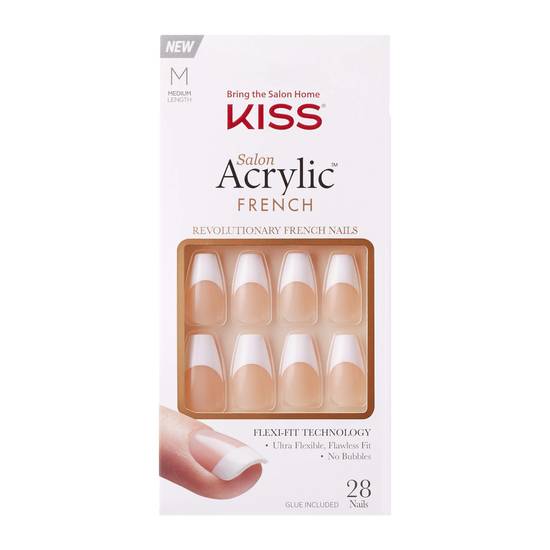 KISS Salon Acrylic French Nail Kit- Je T'aime