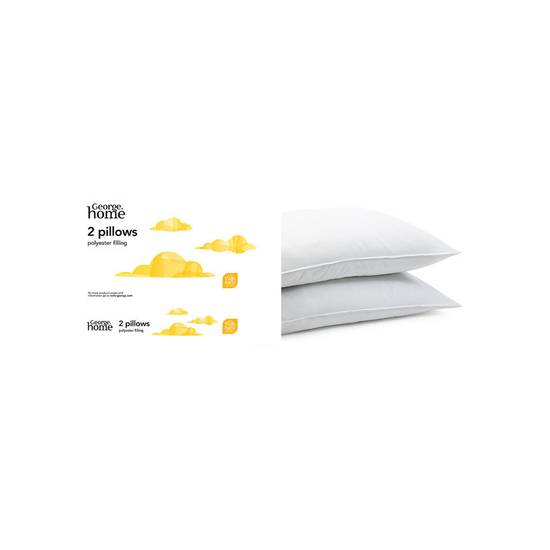 George Home Pack of 2 Pillows