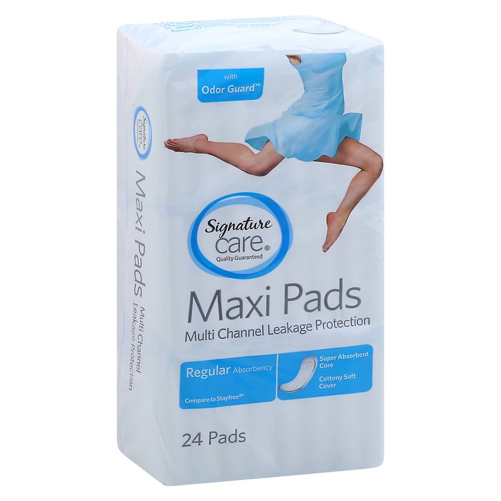 Signature Care Maxi Pads Regular