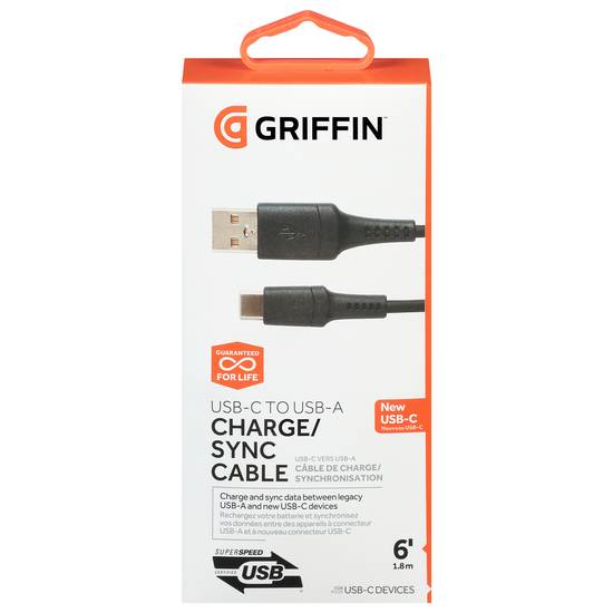 Griffin Usb-C To Usb-A Charge/Sync Cable