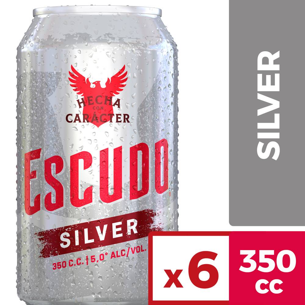 Escudo · Cerveza silver (6 x 350 ml)