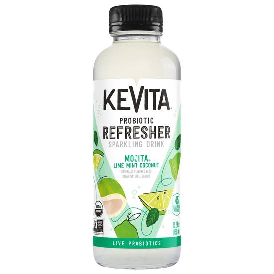 Kevita Probiotic Refresher Mojita Lime Mint Coconut Sparkling Drink (15.2 fl oz)