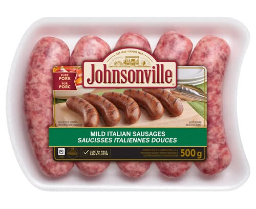 Johnsonville Pure Pork Mild Italian Sausages (500 g)