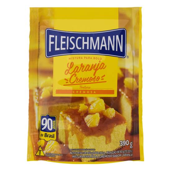 Fleischmann mistura para bolo de laranja cremoso (390g)