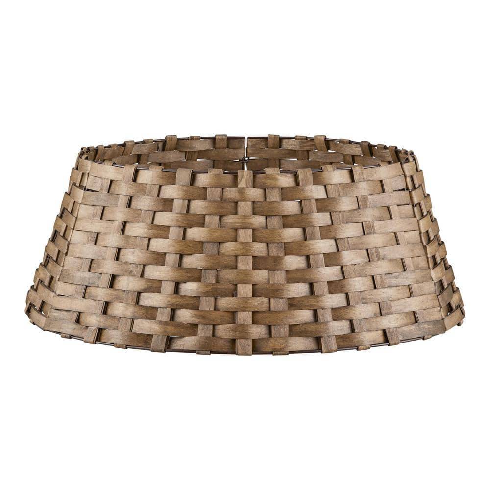 Home Accents Holiday 27 In. Woven Wood Tree Collar