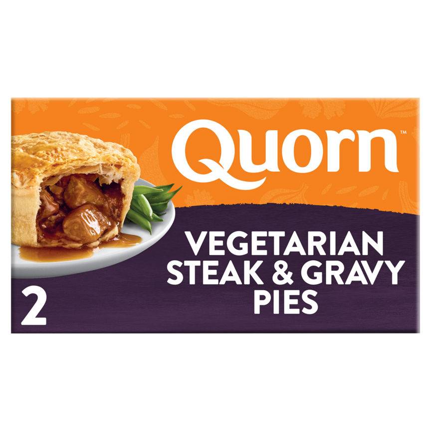 Quorn Beef, Vegetarian Steak & Gravy Pies (2 pack)