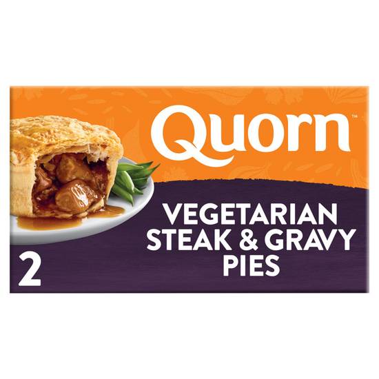 Quorn 2 Vegetarian Steak & Gravy Pies 400g