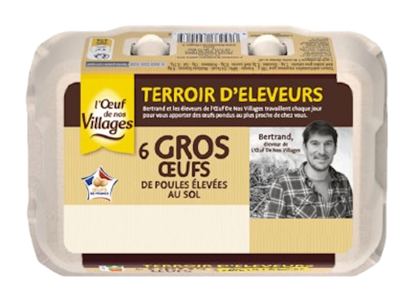L'Œuf de Nos Villages - Œufs de poules élevées au sol, Gros (6)