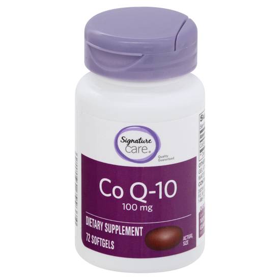 Signature Care Co Q-10 100 mg Supplement (72 ct)