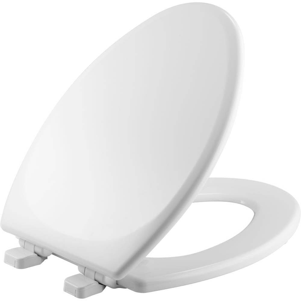 Mayfair by Bemis Lannon Wood White Elongated Soft Close Toilet Seat | 1743SL 000