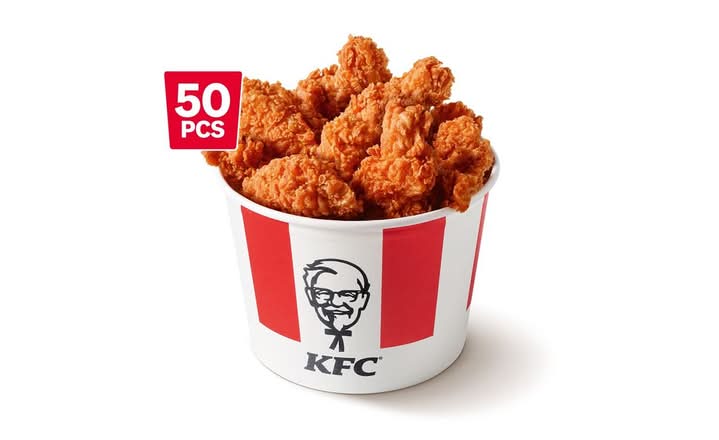 Bucket 50 Hot Wings